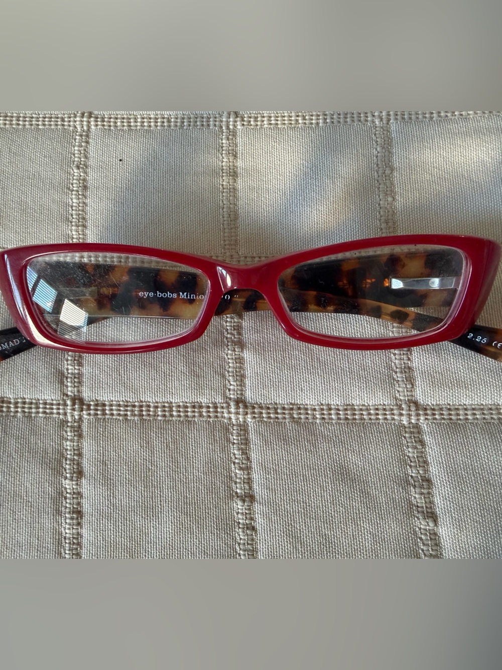 Eye-Bobs Red Cat-Eye Sunglasses with Tortoiseshell Interior